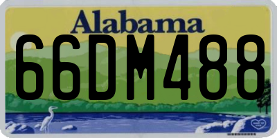 AL license plate 66DM488