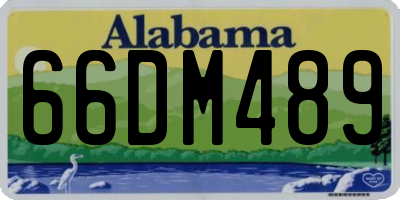 AL license plate 66DM489