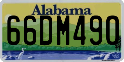 AL license plate 66DM490