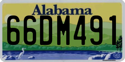 AL license plate 66DM491