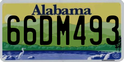 AL license plate 66DM493
