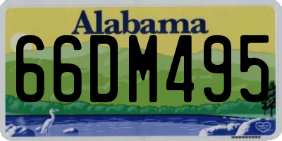 AL license plate 66DM495