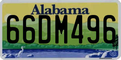 AL license plate 66DM496