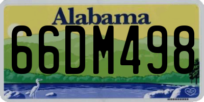 AL license plate 66DM498