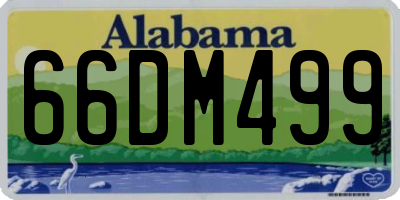 AL license plate 66DM499