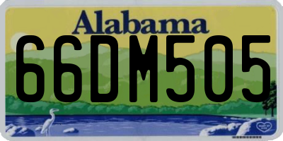 AL license plate 66DM505