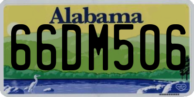 AL license plate 66DM506