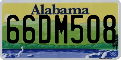 AL license plate 66DM508