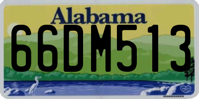 AL license plate 66DM513