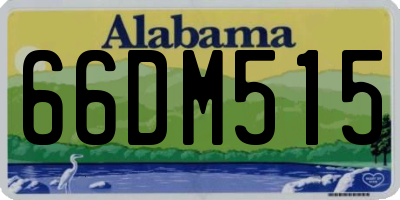 AL license plate 66DM515