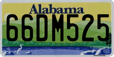 AL license plate 66DM525