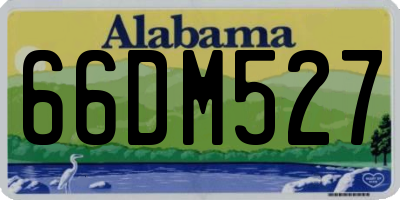 AL license plate 66DM527