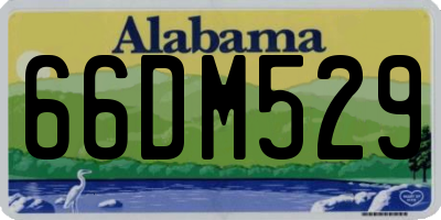 AL license plate 66DM529