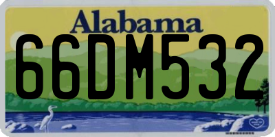 AL license plate 66DM532