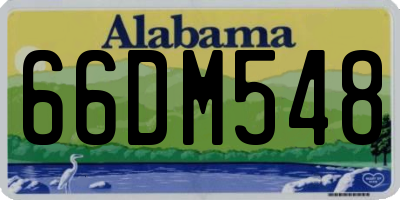 AL license plate 66DM548