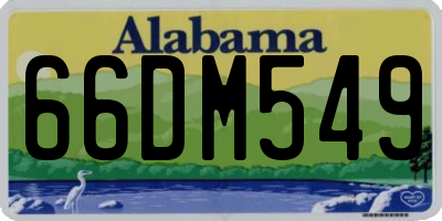 AL license plate 66DM549