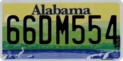 AL license plate 66DM554