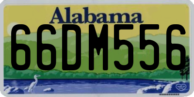 AL license plate 66DM556