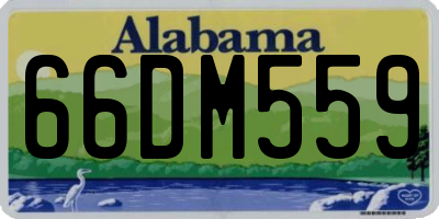 AL license plate 66DM559