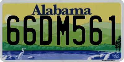 AL license plate 66DM561