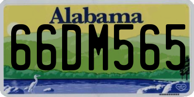 AL license plate 66DM565