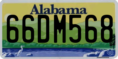 AL license plate 66DM568