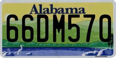 AL license plate 66DM570