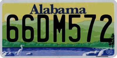 AL license plate 66DM572