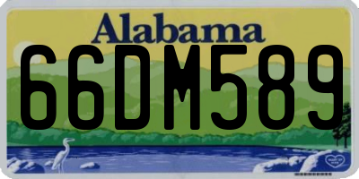 AL license plate 66DM589