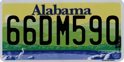 AL license plate 66DM590