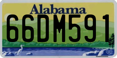 AL license plate 66DM591