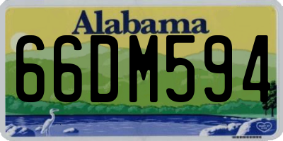 AL license plate 66DM594