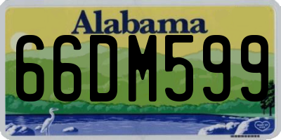 AL license plate 66DM599