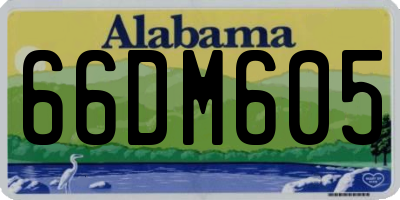 AL license plate 66DM605