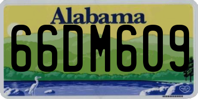 AL license plate 66DM609