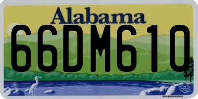 AL license plate 66DM610
