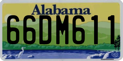 AL license plate 66DM611