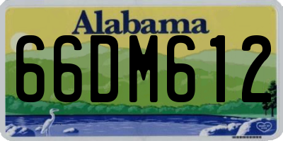 AL license plate 66DM612