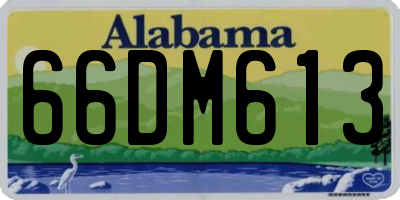 AL license plate 66DM613