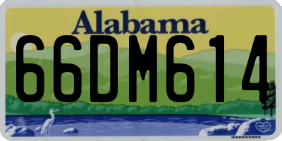 AL license plate 66DM614