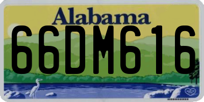 AL license plate 66DM616