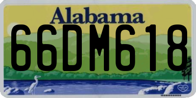 AL license plate 66DM618
