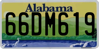 AL license plate 66DM619