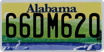 AL license plate 66DM620