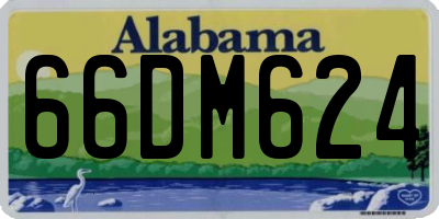 AL license plate 66DM624