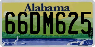 AL license plate 66DM625