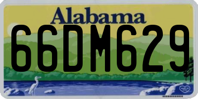 AL license plate 66DM629