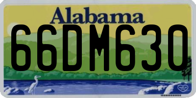 AL license plate 66DM630