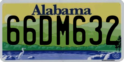 AL license plate 66DM632
