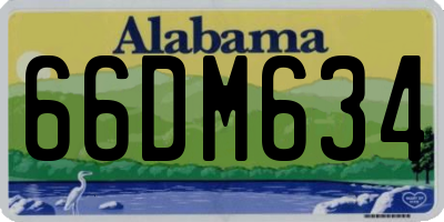AL license plate 66DM634